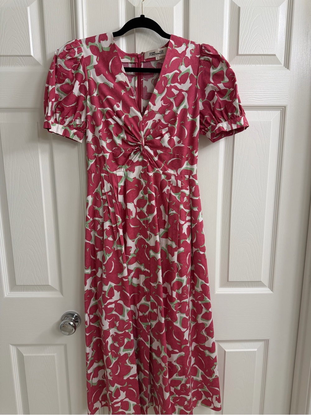 Printed midi dress.